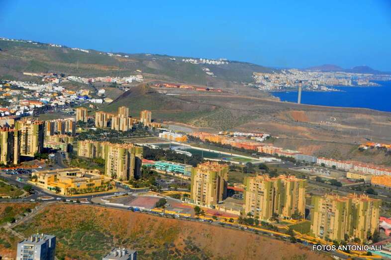 Vista aérea del Valle de Jinámar/TA.